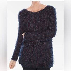 Women's Chico's Feathery Long Multi-Colored Sweater